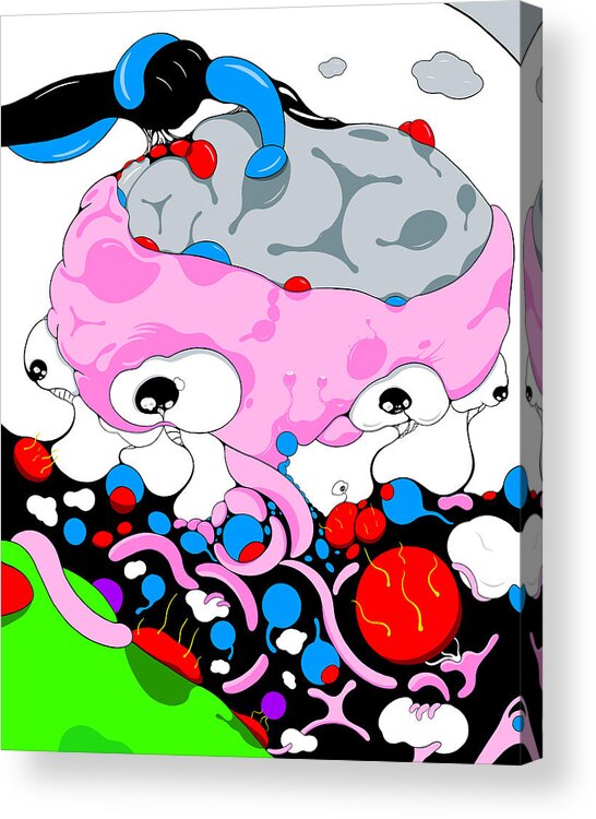 Ai Acrylic Print featuring the digital art Pinky by Craig Tilley