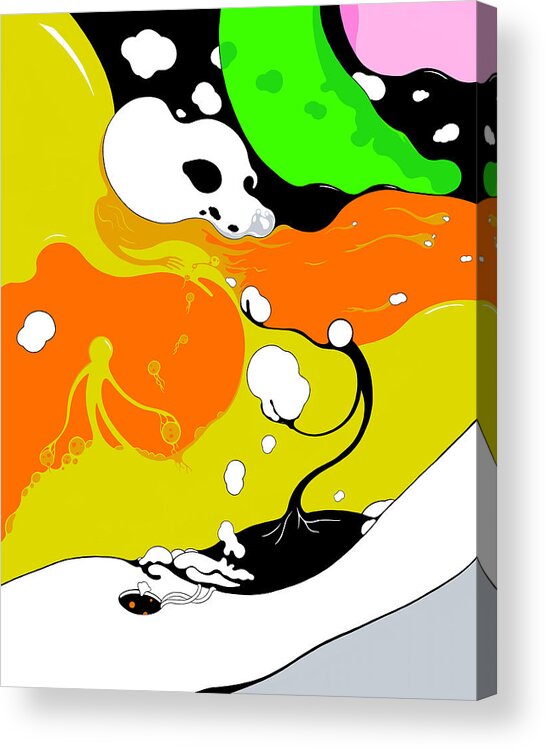 Vines Acrylic Print featuring the digital art Plucked by Craig Tilley
