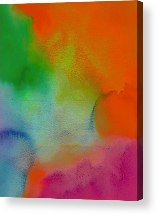 Abstract Acrylic Print featuring the photograph Rainbow Shubert by Abbie Loyd Kern