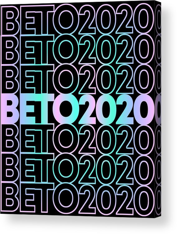 Cool Acrylic Print featuring the digital art Retro Beto 2020 by Flippin Sweet Gear