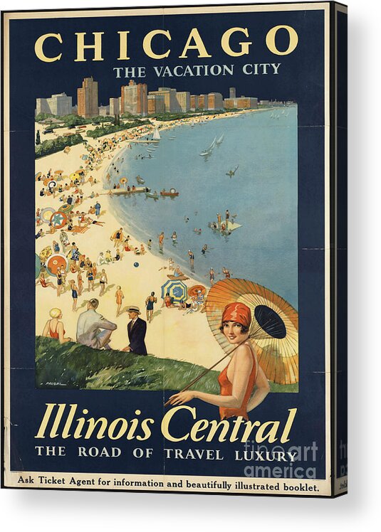 Retro Acrylic Print featuring the photograph Retro Chicago by Action