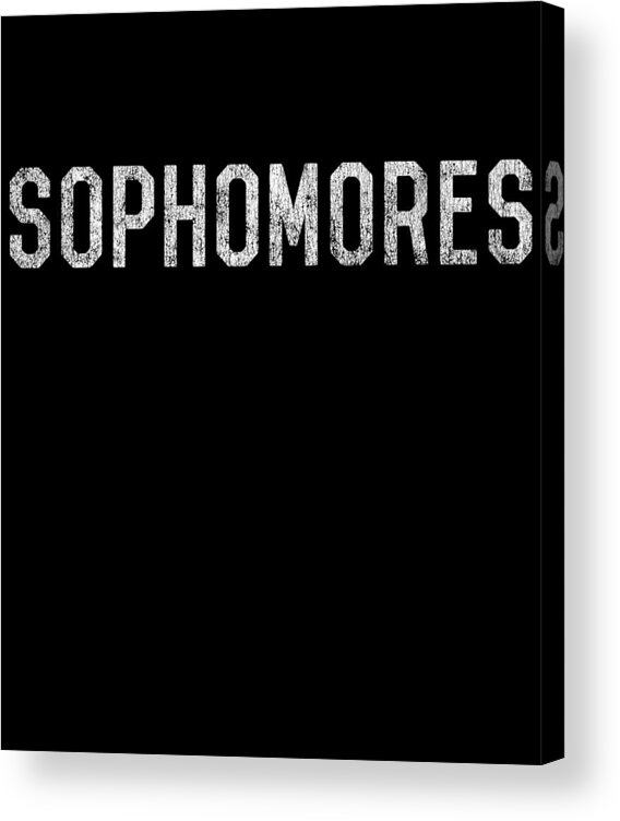 Cool Acrylic Print featuring the digital art Retro Sophomores by Flippin Sweet Gear