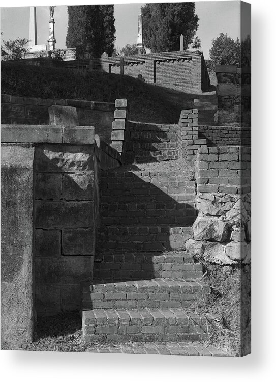 Rose Hill Acrylic Print featuring the photograph Rose Hill Cemetery, Macon, 1986 by John Simmons