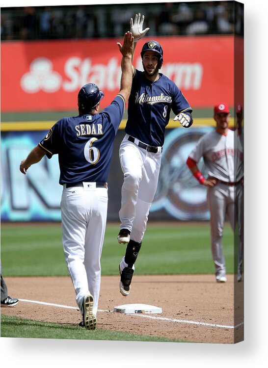 Second Inning Acrylic Print featuring the photograph Ryan Braun by Dylan Buell