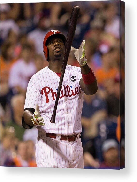 People Acrylic Print featuring the photograph Ryan Howard by Mitchell Leff