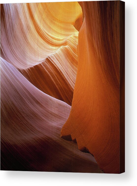 Slot Acrylic Print featuring the photograph Sandstone Vortex by Paul Breitkreuz