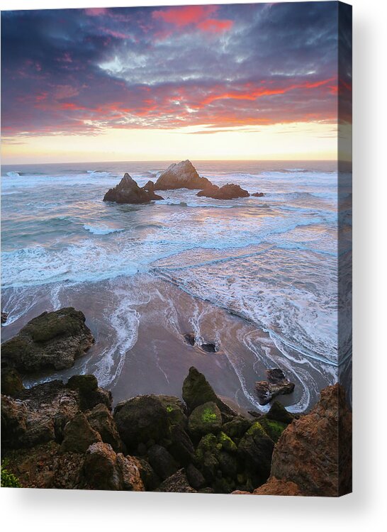  Acrylic Print featuring the photograph Seal Rock Bliss by Louis Raphael