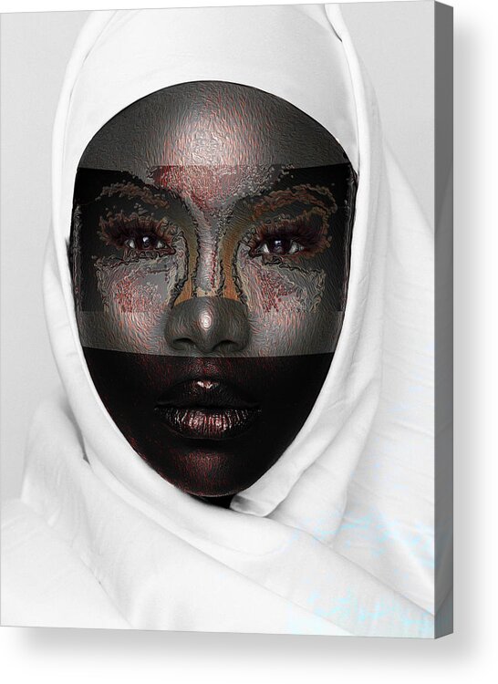 Shades Collection 1 Acrylic Print featuring the digital art Shades of Me 2 by Aldane Wynter