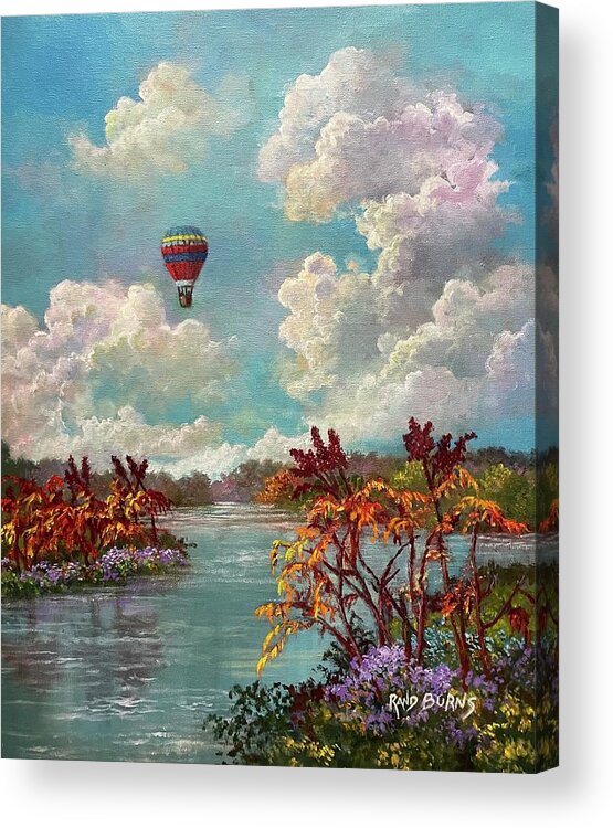 Sharing Acrylic Print featuring the painting Sharing The Vision by Rand Burns