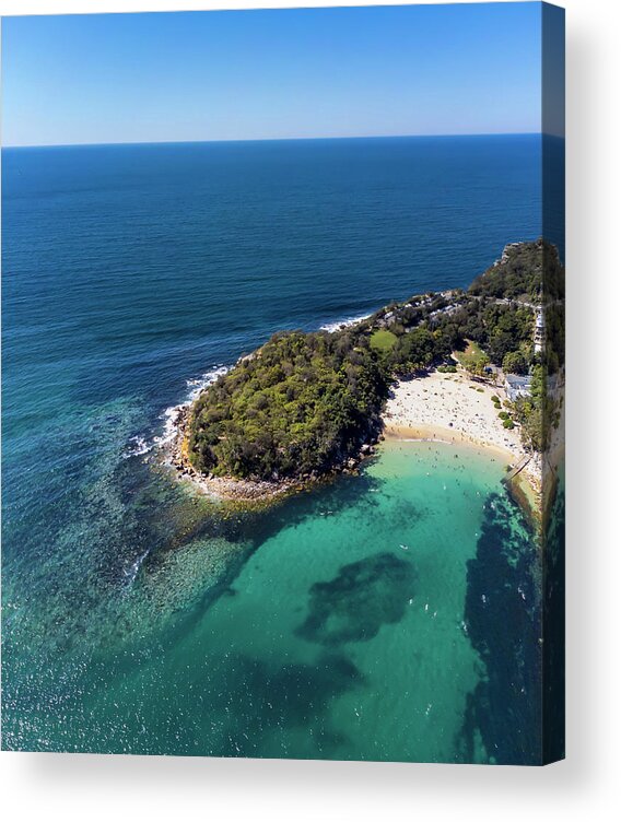 Summer Acrylic Print featuring the photograph Shelly Beach Panorama No 1 by Andre Petrov
