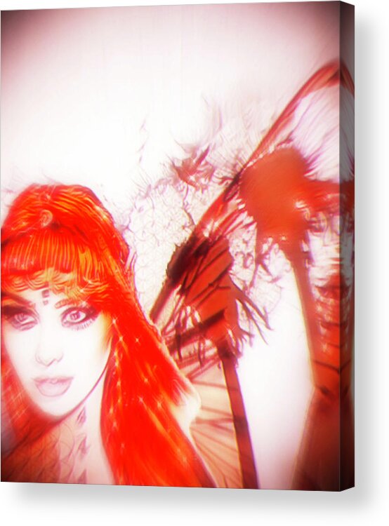 Digital Art Acrylic Print featuring the digital art Shes Taboo by Jayime Jean