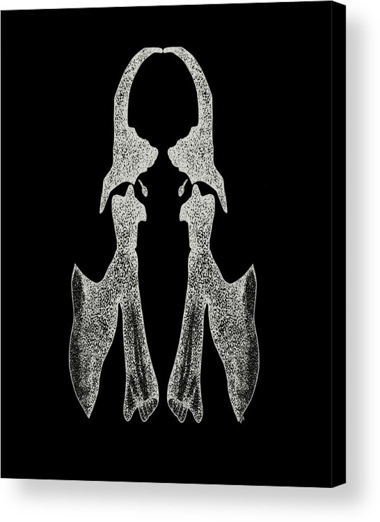 Silhouette Acrylic Print featuring the digital art Silhouette by Teresamarie Yawn