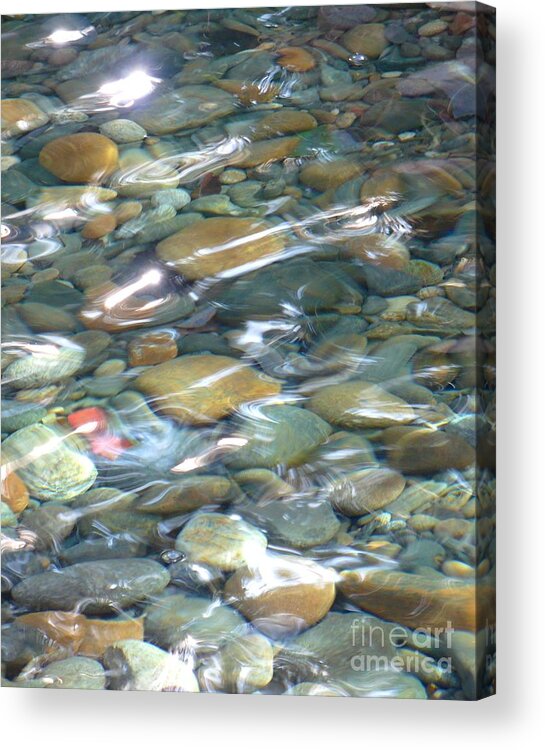 Water Acrylic Print featuring the photograph Sparkling Water on Rocky Creek by Carol Groenen