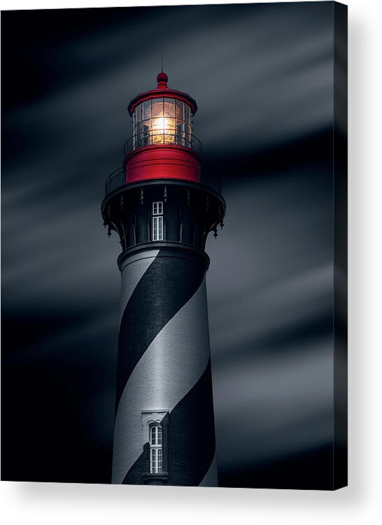 Lighthouse Acrylic Print featuring the photograph St. Augustine Light #3 by Bryan Williams