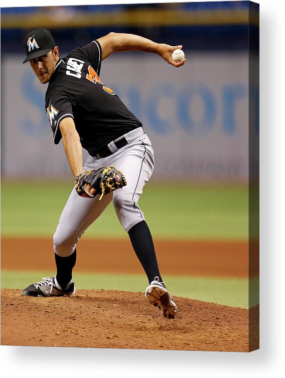 Ninth Inning Acrylic Print featuring the photograph Steve Cishek by Mike Carlson