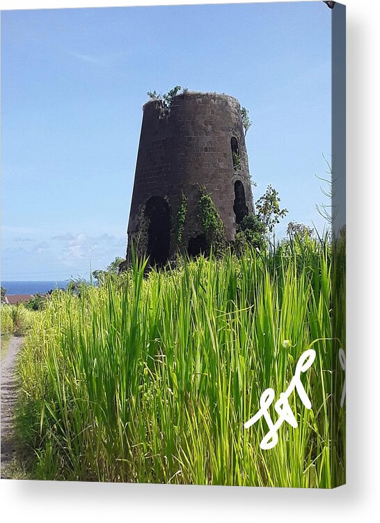 Sugar Mill Acrylic Print featuring the photograph Sugar Mill of the Gods by Esoteric Gardens KN