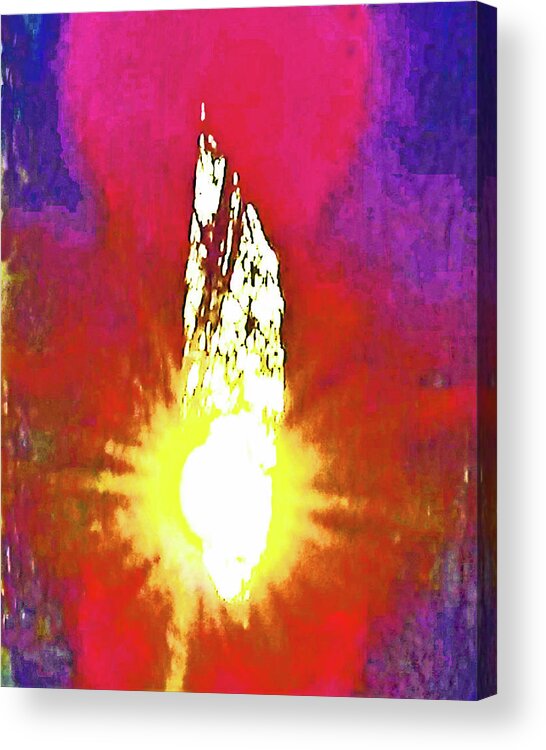 Sunshine Acrylic Print featuring the photograph Sunshine Through Tree by Andrew Lawrence