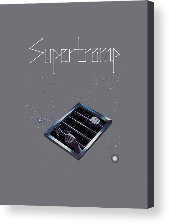  2021 Acrylic Print featuring the painting Supertramp  blue by Joanne White