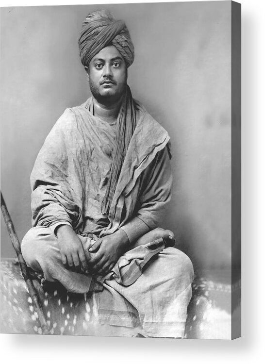 Swami Acrylic Print featuring the photograph Swami Vivekananda as a Mendicant or Wandering Sadhu by Unknown Photographer
