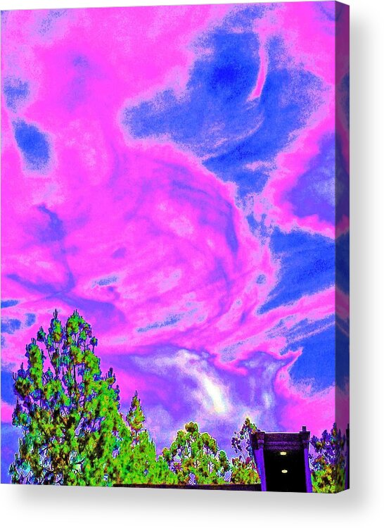 Sky Acrylic Print featuring the photograph Swirling Sky by Andrew Lawrence