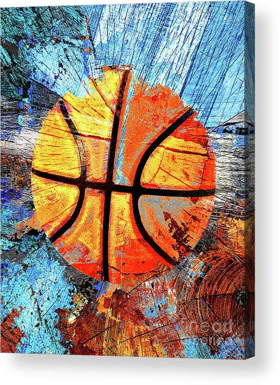 Basketball Sport Colorful' Poster, picture, metal print, paint by