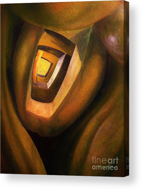 Apple Acrylic Print featuring the digital art The Apple 1 by Aldane Wynter