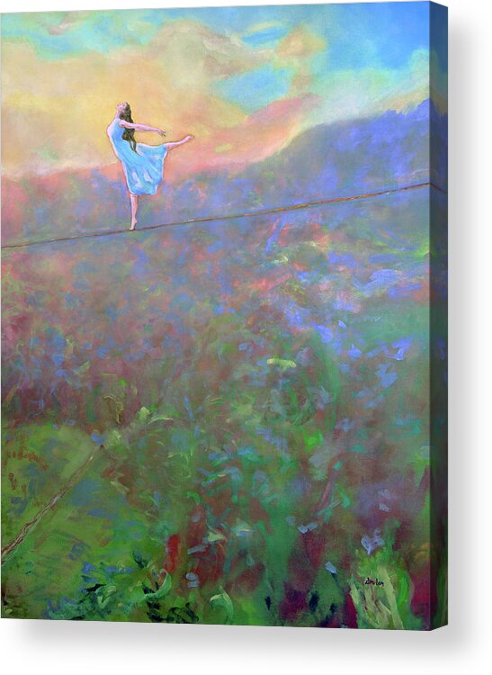 Endurance Acrylic Print featuring the painting The Dance by Nancy Shuler