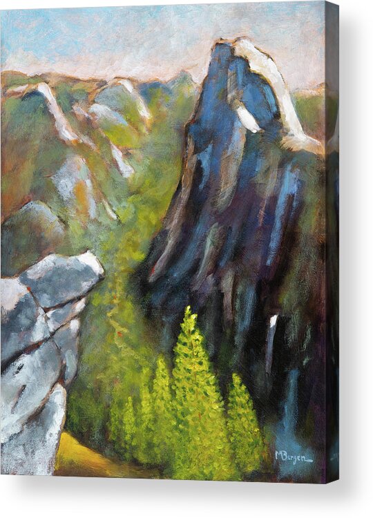 Yosemite Acrylic Print featuring the painting The Other Half by Mike Bergen