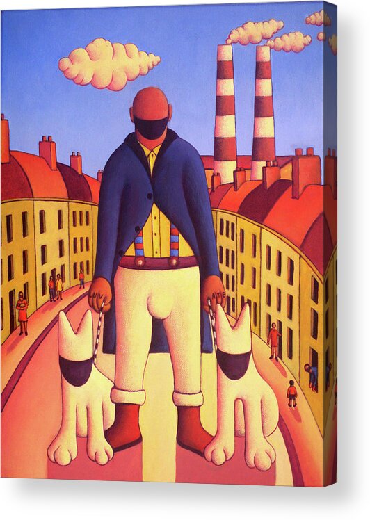 Protector Acrylic Print featuring the painting The Protector by Alan Kenny