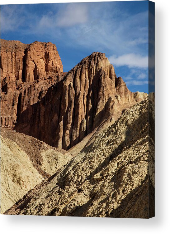 Hiking Acrylic Print featuring the photograph The View up Golden Canyon by Mike Lee