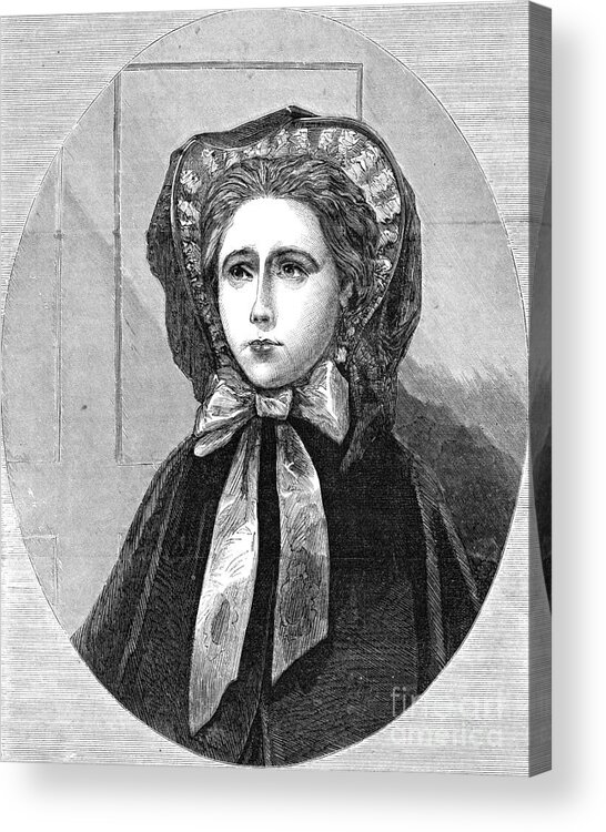 1861 Acrylic Print featuring the drawing Theresa Yelverton by Granger