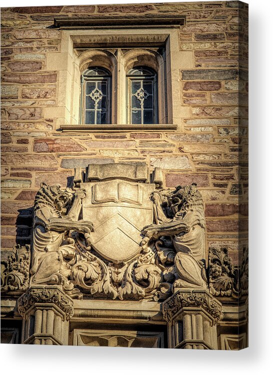 Architecture Acrylic Print featuring the photograph Tigers at Blair Hall Princeton University by Kristia Adams