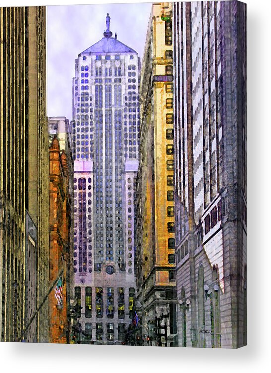 Trading Place Acrylic Print featuring the digital art Trading Place by Studio B Prints