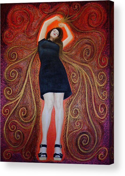 Trance Acrylic Print featuring the painting Trance by Lynet McDonald