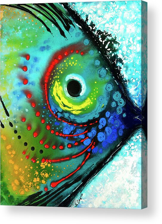 Fish Acrylic Print featuring the painting Tropical Fish by Sharon Cummings