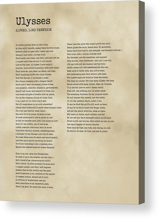 tennyson most famous poems