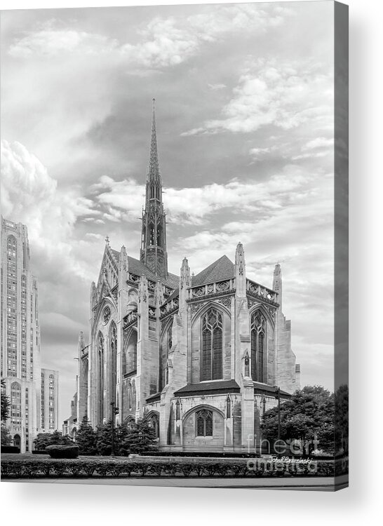Heinz Acrylic Print featuring the photograph University of Pittsburgh Heinz Memorial Chapel by University Icons