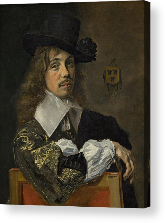 17th Century Art Acrylic Print featuring the painting Willem Coymans, 1645 by Frans Hals