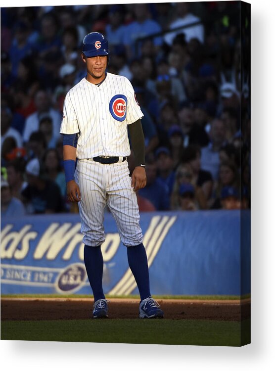 People Acrylic Print featuring the photograph Willson Contreras by David Banks