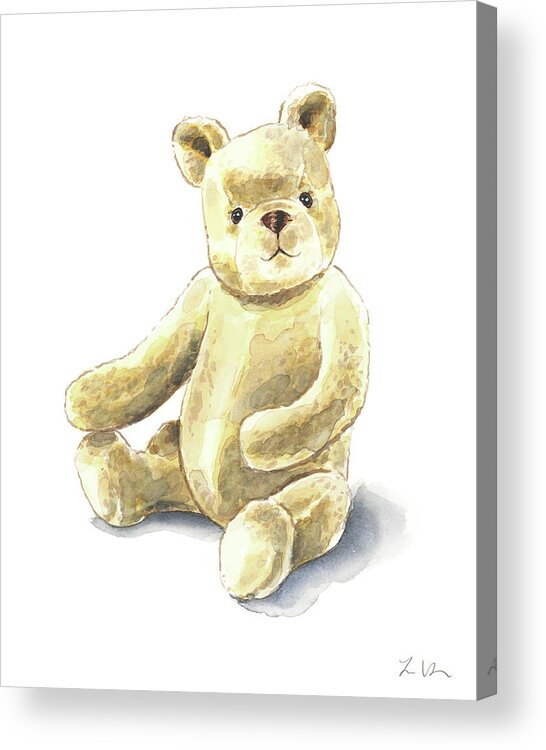 Teddy Bear no. 2 Zip Pouch by Laura Row - Fine Art America