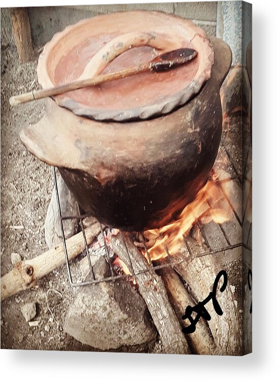 Food Acrylic Print featuring the photograph Yabba Pot Forever by Esoteric Gardens KN