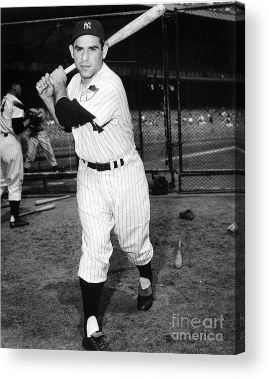 People Acrylic Print featuring the photograph Yogi Berra by National Baseball Hall Of Fame Library