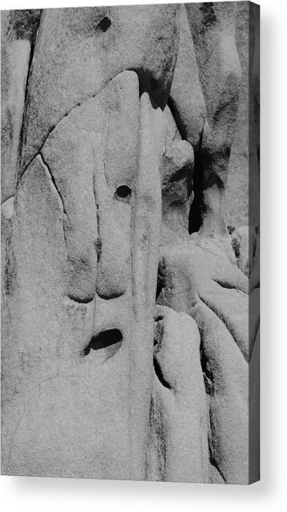 Kandinsky Acrylic Print featuring the photograph Face in the Rock by Tranquil Light Photography