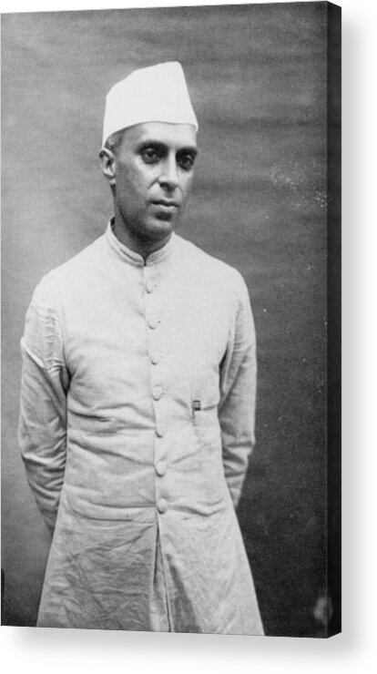 1920 Acrylic Print featuring the photograph Jawaharlal Nehru (1889-1964) by Granger