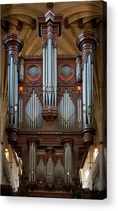Pipe Organ Acrylic Print featuring the photograph King of Instruments by Jenny Setchell