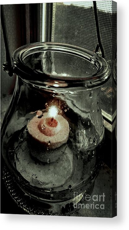 Candle Acrylic Print featuring the photograph Light The Way by Denisse Del Mar Guevara