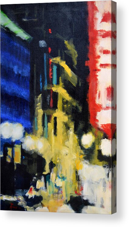 Urban Acrylic Print featuring the painting Revisionist History by Robert Reeves
