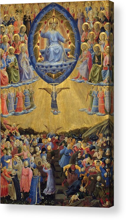 The Last Judgement Central Panel Acrylic Print By Fra Angelico