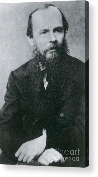 History Acrylic Print featuring the photograph Fyodor Dostoyevsky, Russian Author #1 by Photo Researchers