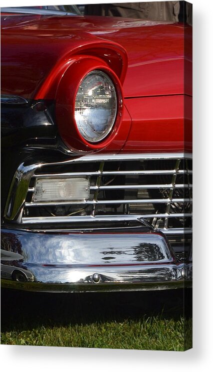  Acrylic Print featuring the photograph 57 Ford Head Light by Dean Ferreira